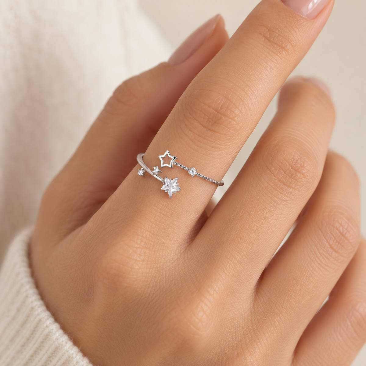 Meteor Star Open Ring