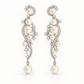 Opaline Pearl Cascade Earrings