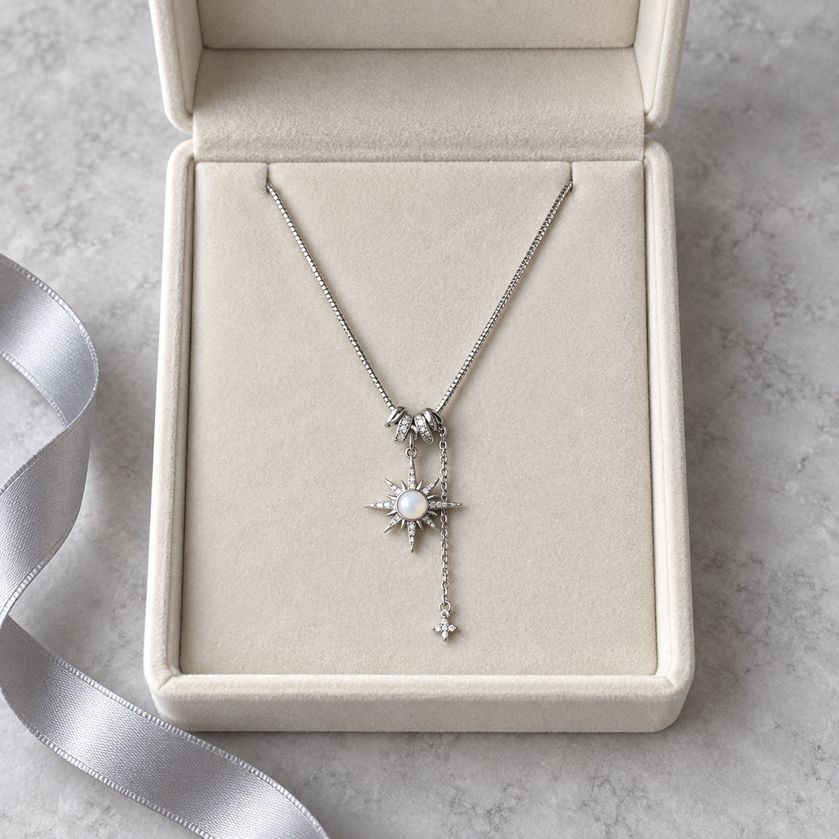 Polaris Star Drop Necklace