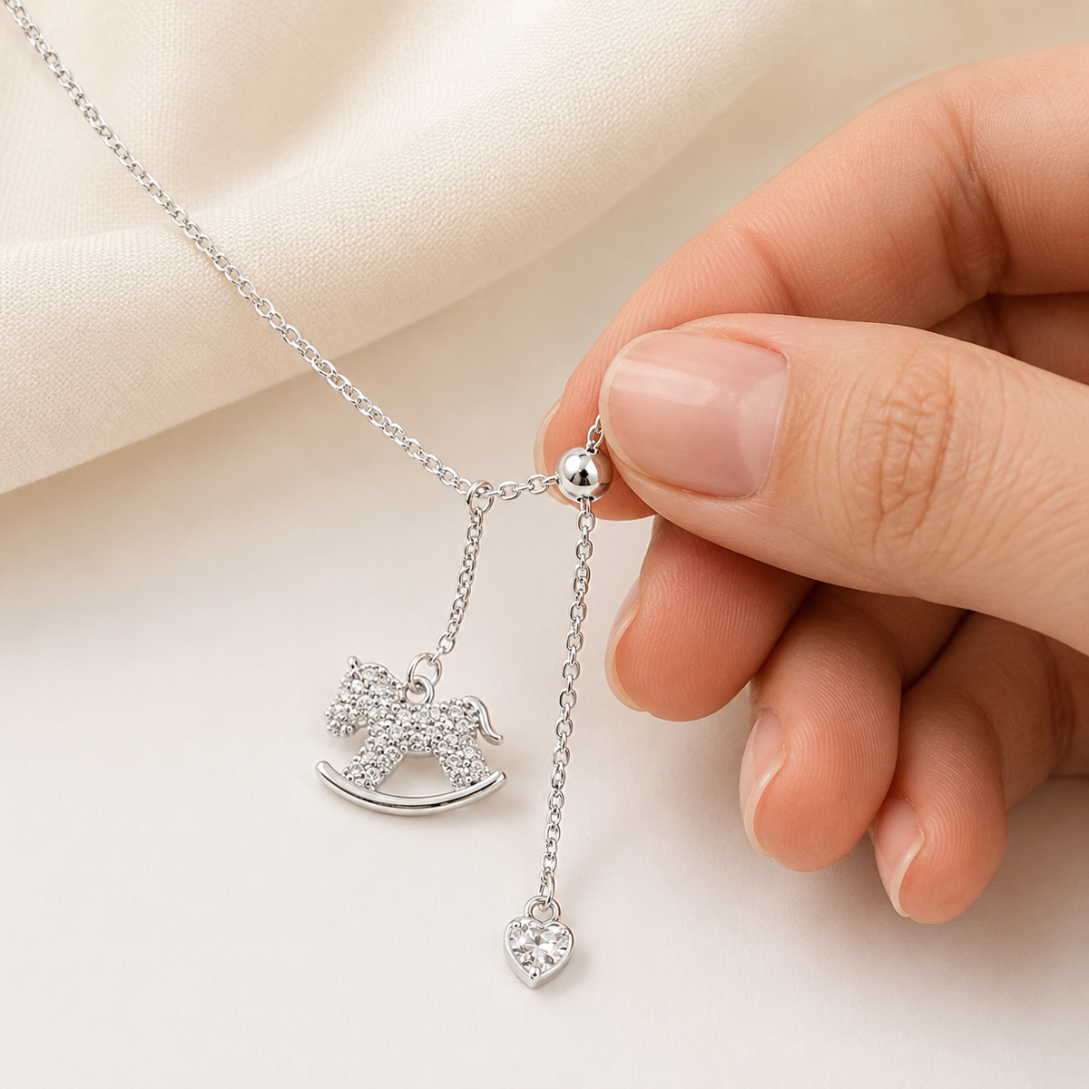 Lucky Rocking Horse Necklace